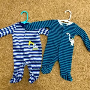 Baby Boy Newborn Footed Pj’s